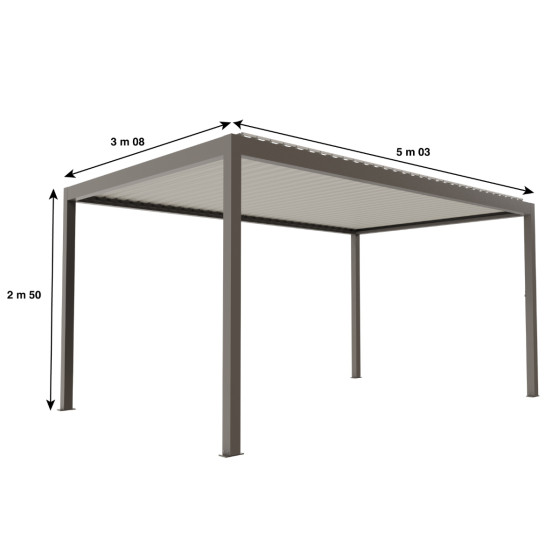 pergola bioclimatique aluminium fabrication française