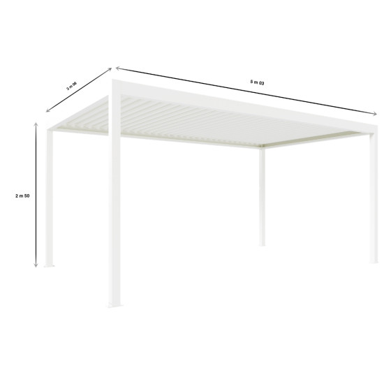 pergola bioclimatique aluminium