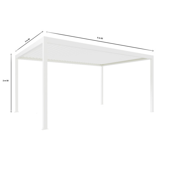 pergola bioclimatique aluminium