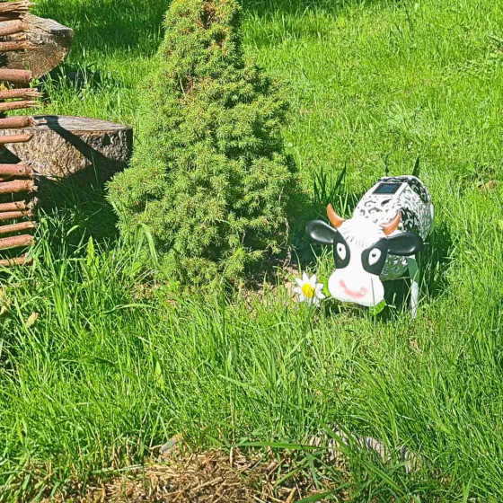petite vache décorative en metal