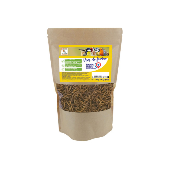 vers de farine deshydrates Nourriture pour oiseaux 200 g