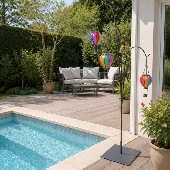 support pour lampes solaires