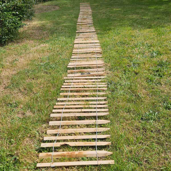ganivelle de jardin en bois