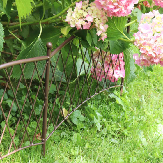 bordure de jardin metallique 1 m