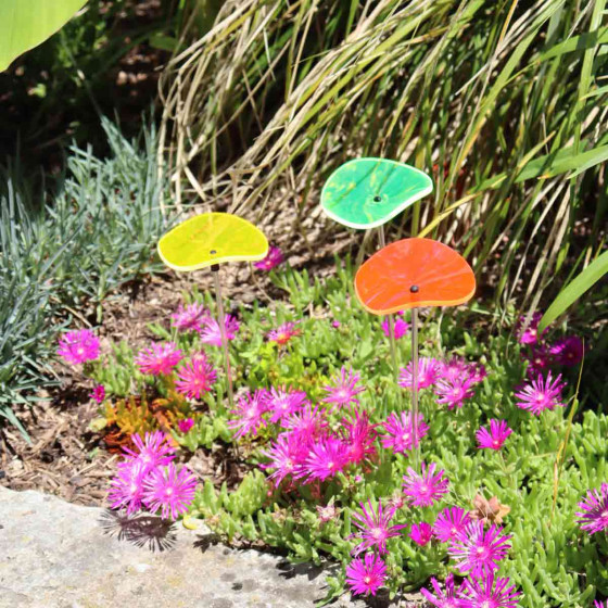 decoration exterieure fleur ondulee