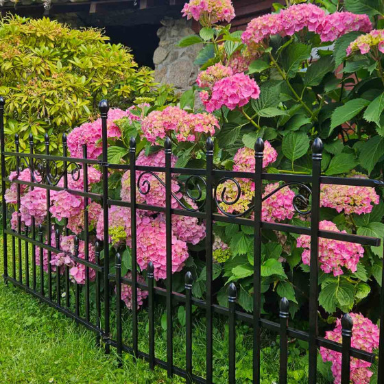 cloture de jardin en acier