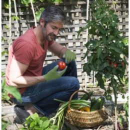 gants de jardinage homme confort vert sapin