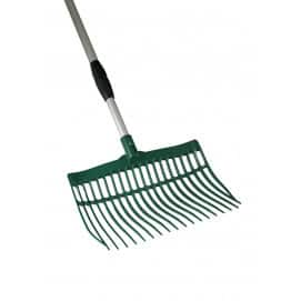 Râteau télescopique collecteur en plastique et en aluminium