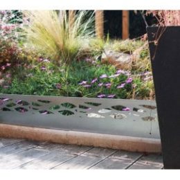 Bordure jardin acier galvanisé ajouré