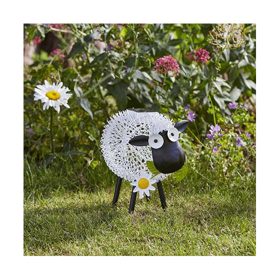 Mouton décoratif solaire en métal