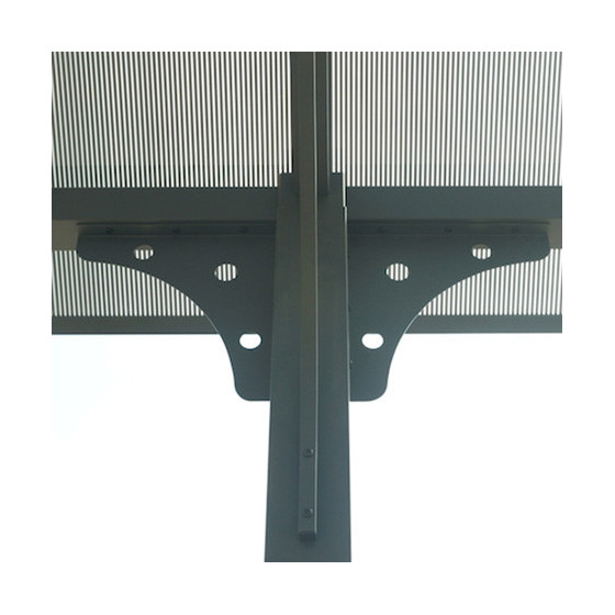 Carport aluminium gris pour camionnette, camping-car, caravane