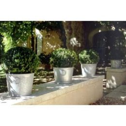 Pot en zinc rond 28 Litres