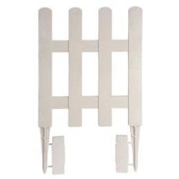 Bordure de jardin en plastique blanc H 40 cm