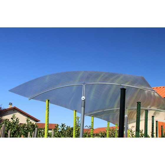 Extension abri pour tomate avec toit en polycarbonate 1,50 m