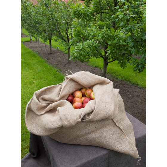 Sac toile de jute pour ramasser pomme