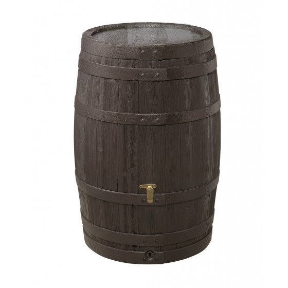 Récupérateur de pluie tonneau imitation bois 250 L