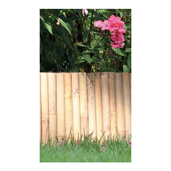 Bordure de jardin en bambou naturel