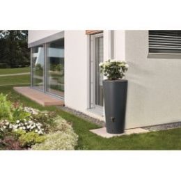 Récupérateur d'eau de pluie gris anthracite