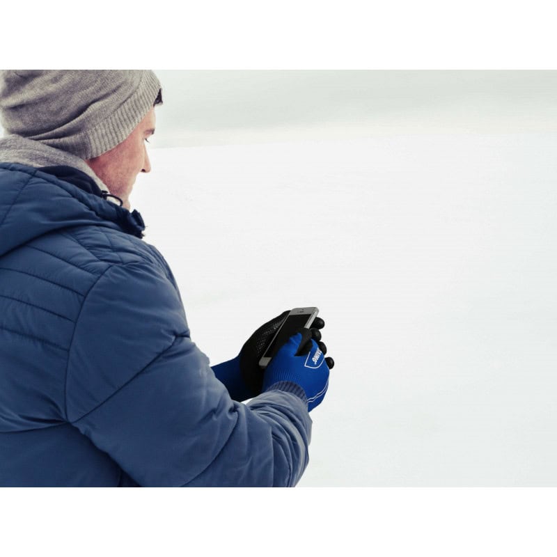 Gant tactile fin chaud de protection jardinage manutention chantier  Maxfreeze bleu ROSTAING-Taille10