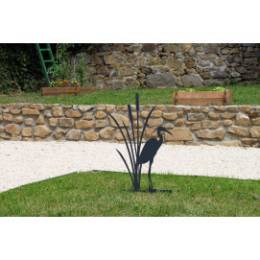 ASMEIR Sculpture d'art de jardin en acier inoxydable avec pissenlit -  Décoration de jardin en métal (C) : : Jardin