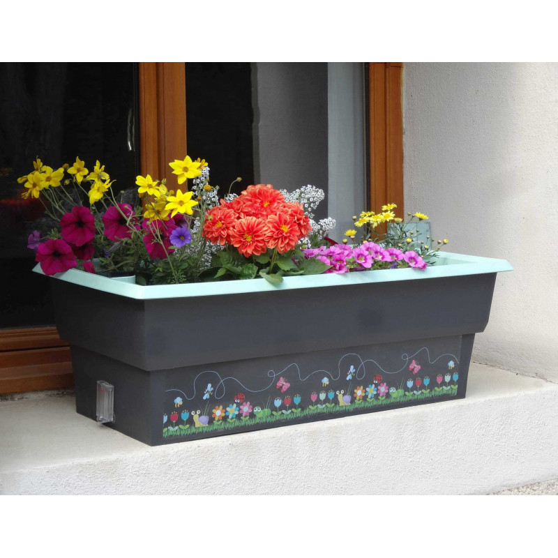 bac à fleurs et légumes Takefuns Jardinière surélevée avec grille de culture pot de plantation pot de fleurs pour chambre denfant 