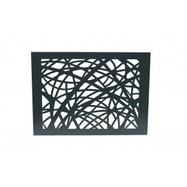 Cache clim extérieur en aluminium gris anthracite