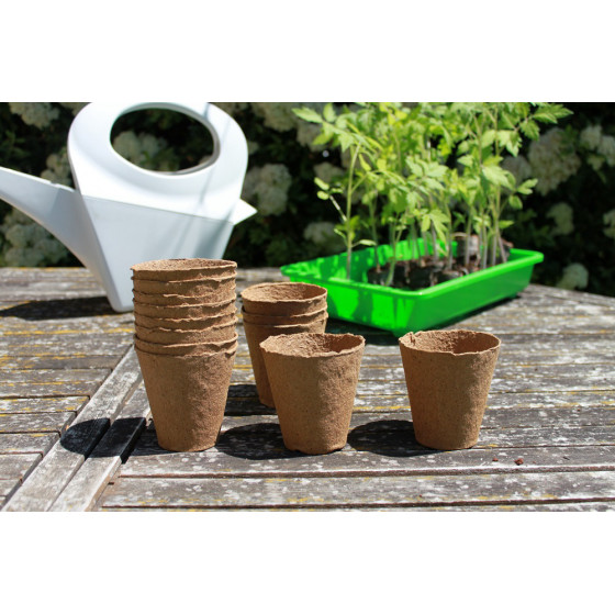 Pots pour semis ronds 6 cm biodégradables