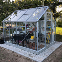 serre aluminium verre pour jardin