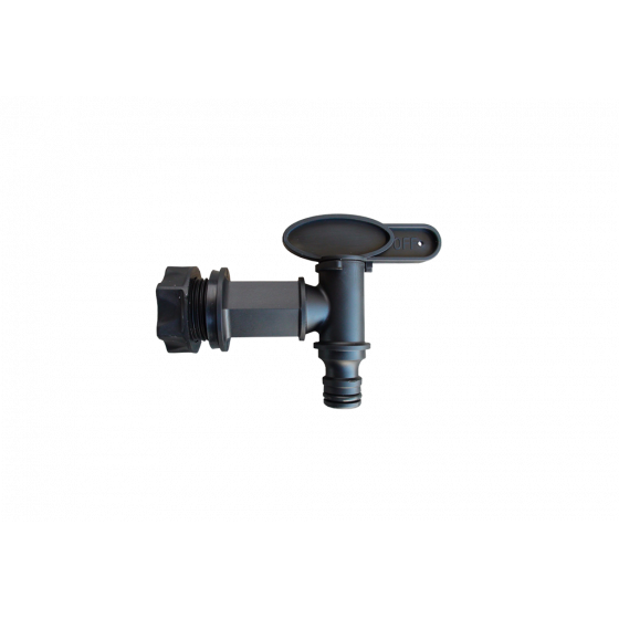 robinet noir pour récupérateur d'eau de pluie