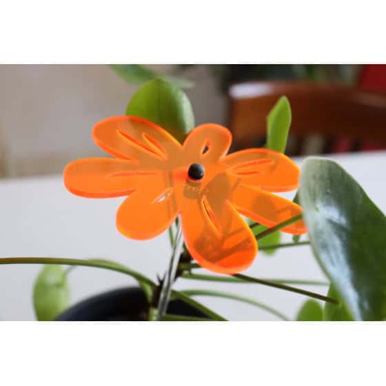 Cazador-del-sol ® Bouquet De 3 Fleurs De Soleil Jaunes – Décoration Solaire Extérieur/Intérieur, Diamètre 80 Mm