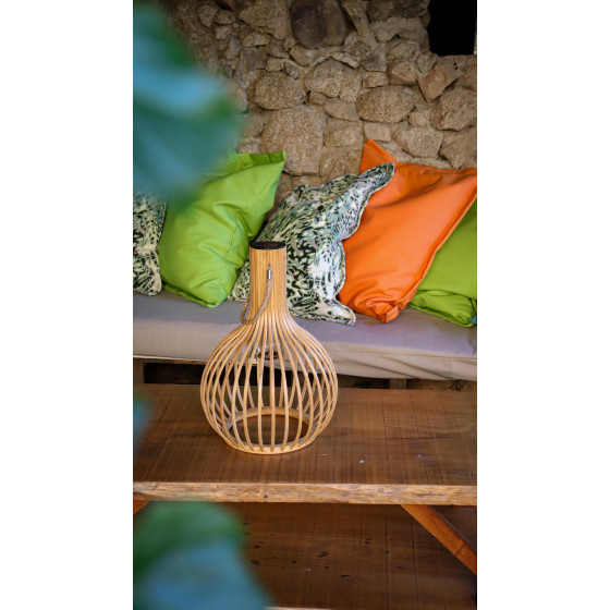 lampe à poser bambou