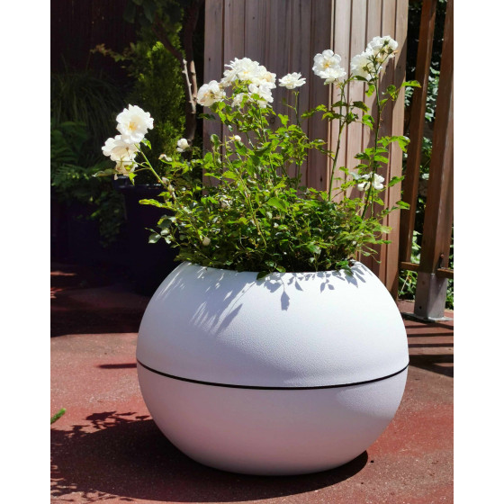 pot de fleur forme boule