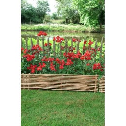 bordure en bambou jardin