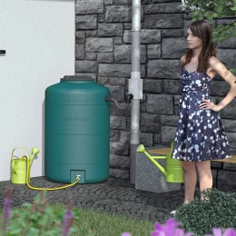 Récupérateur d'eau TONNEAU VINO de 250 L avec kit - RECUPERATION EA