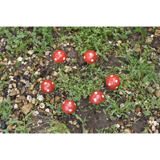 champignons décoratifs en métal
