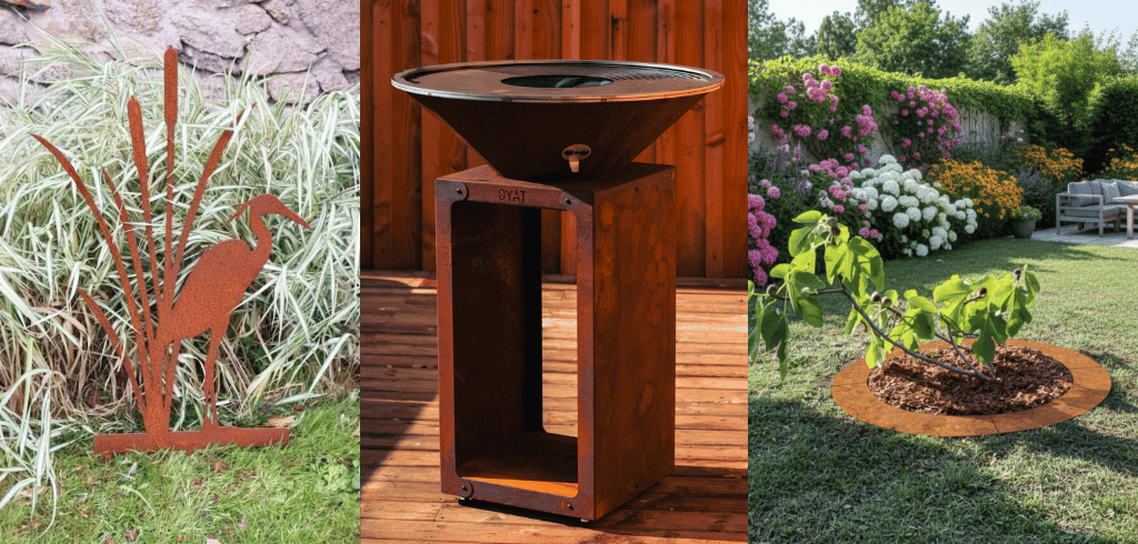 decoration en acier corten