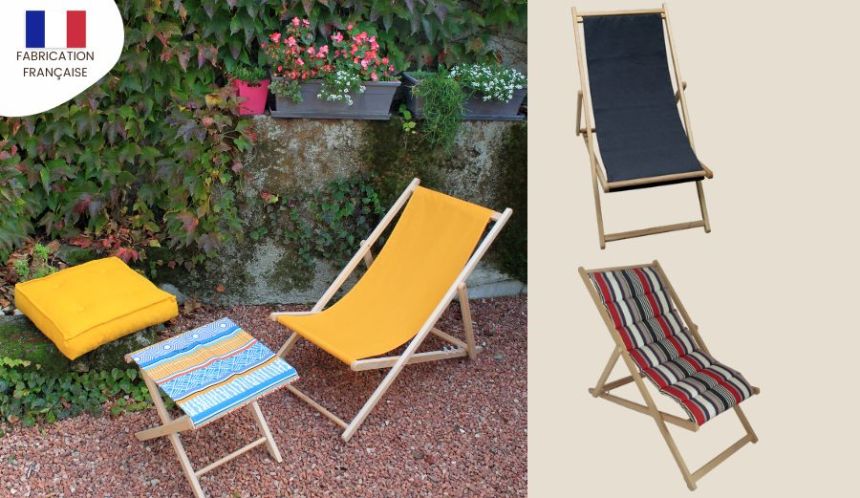 Des chiliennes de jardin confortables