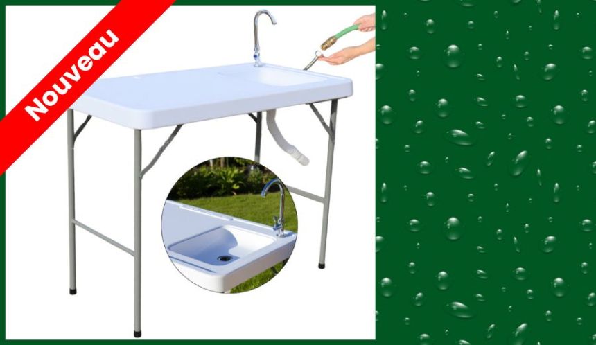 Un évier de jardin pour cuisiner en extérieur 