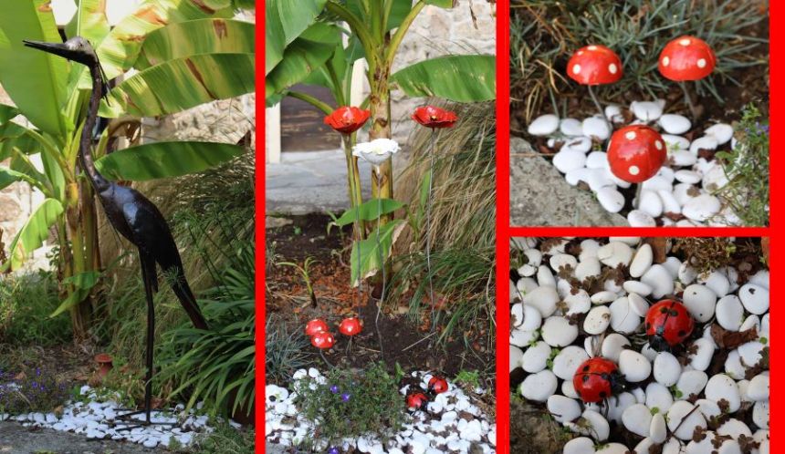 Des décorations en métal pour le jardin !